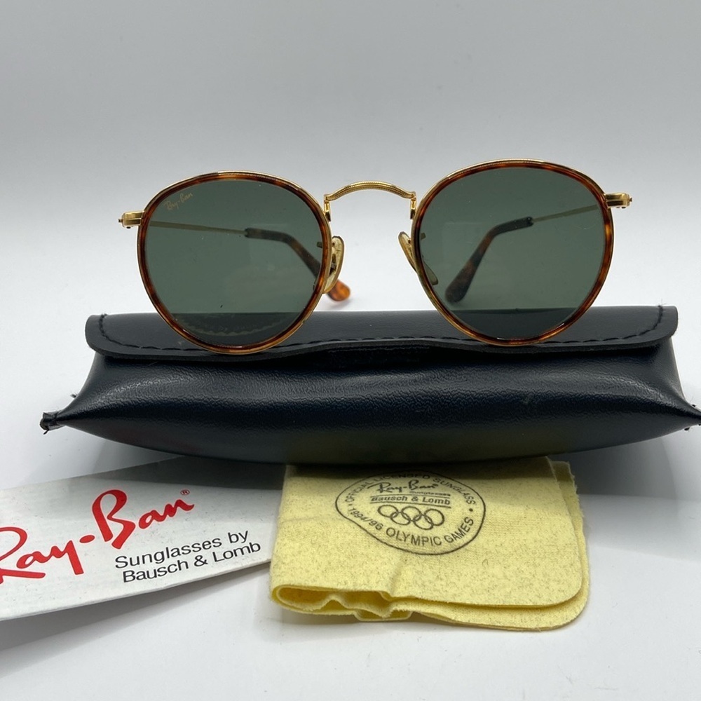Vintage Ray Ban W1675 Classic Metals Sunglasses Tortoise Shell
